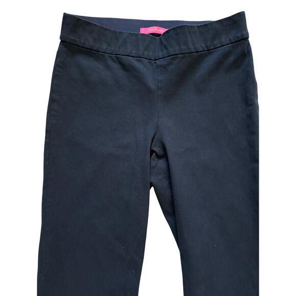 Lilly Pulitzer Merrin Bi-Stretch Boot Pull-On Pants Navy Size 4 - Picture 9 of 11